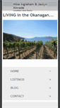 Mobile Screenshot of livingintheokanagan.com